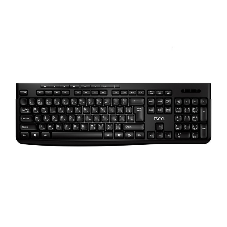 ماوس و کیبورد بی سیم تسکو مدل TKM 7027W