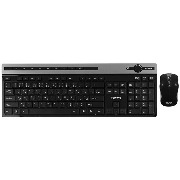 کیبورد بی سیم تسکو مدل TKM7106W همراه با موس بیسیم