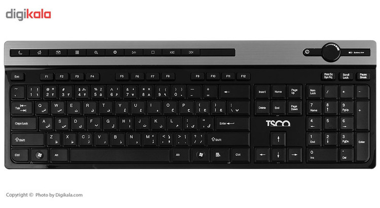 کیبورد بی سیم تسکو مدل TKM7106W همراه با موس بیسیم