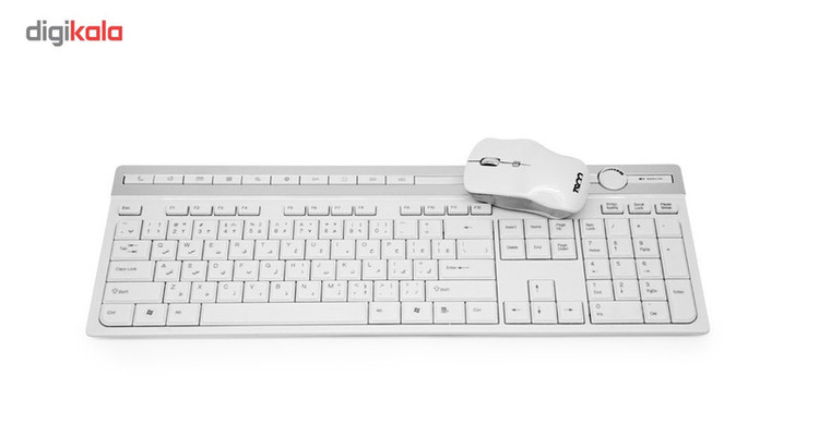 کیبورد بی سیم تسکو مدل TKM7106W همراه با موس بیسیم