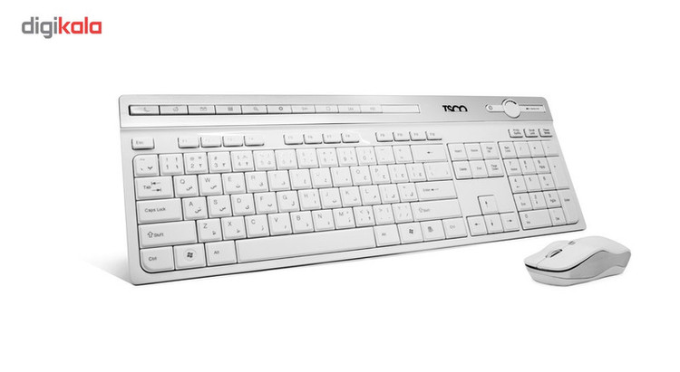 کیبورد بی سیم تسکو مدل TKM7106W همراه با موس بیسیم