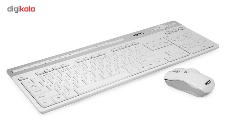 کیبورد بی سیم تسکو مدل TKM7106W همراه با موس بیسیم