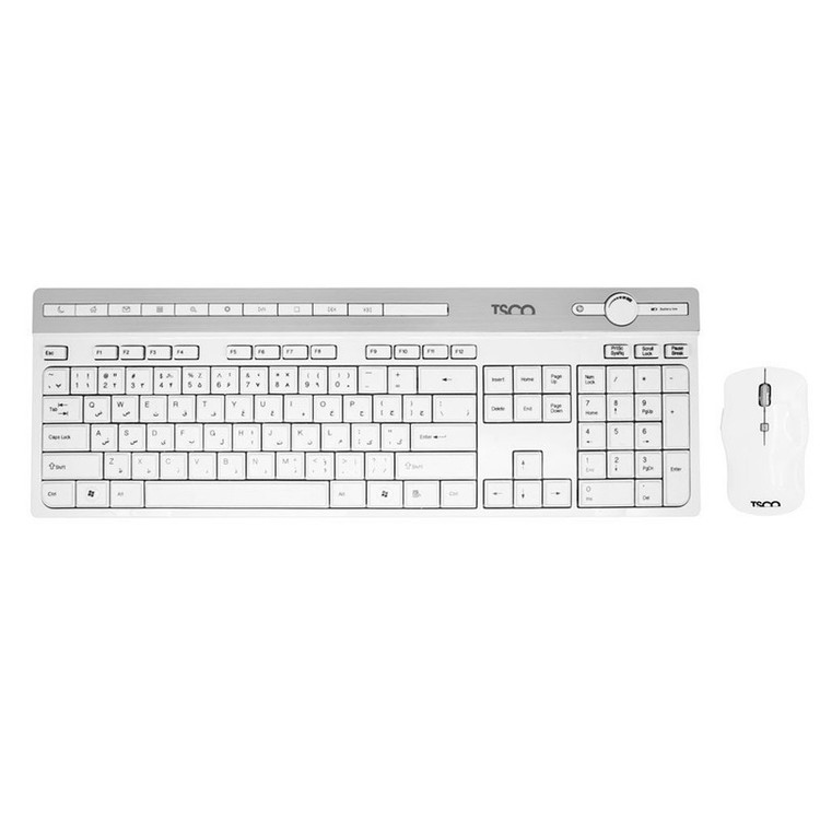 کیبورد بی سیم تسکو مدل TKM7106W همراه با موس بیسیم