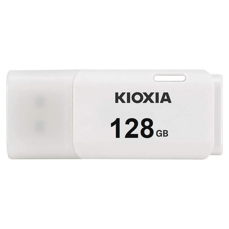 فلش مموری کیوکسیا مدل U202 ظرفیت 128 گیگابایت درپوشدار با رابط USB 2.0 و سرعت انتقال 30 مگابایت بر ثانیه، سازگار با کامپیوتر، لپتاپ، موبایل، تبلت و تلویزیون