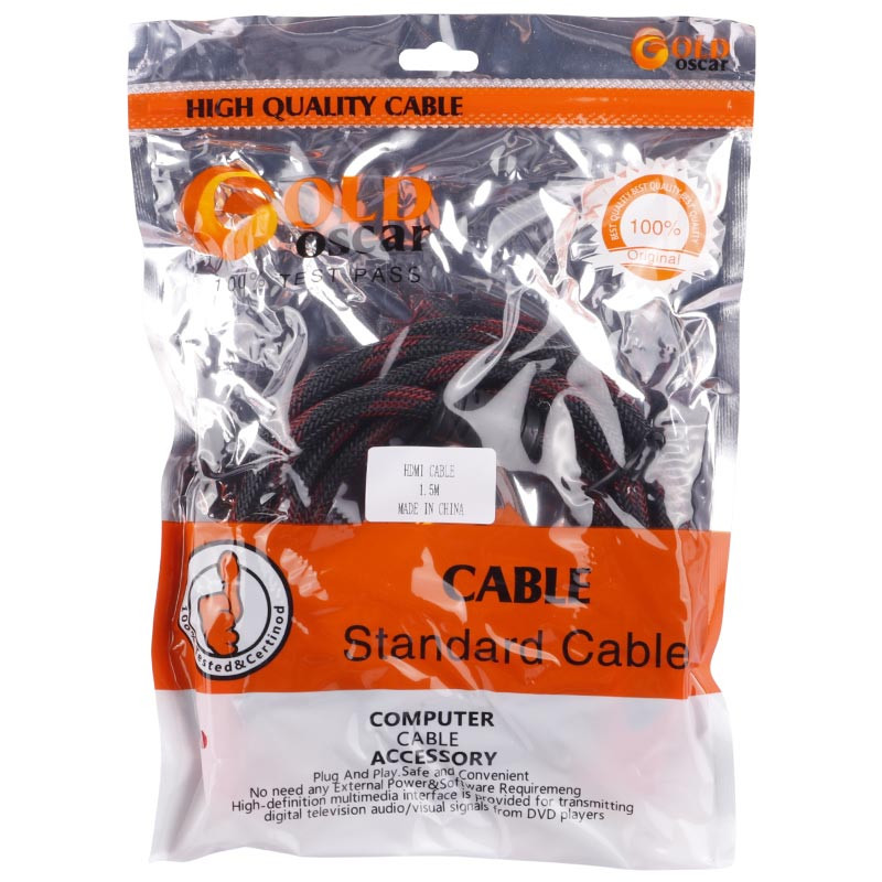 کابل HDMI اسکار مدل Gold طول 1.5 متر