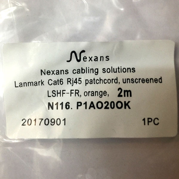 کابل شبکه Cat6 نگزنس مدل P1AO20OK